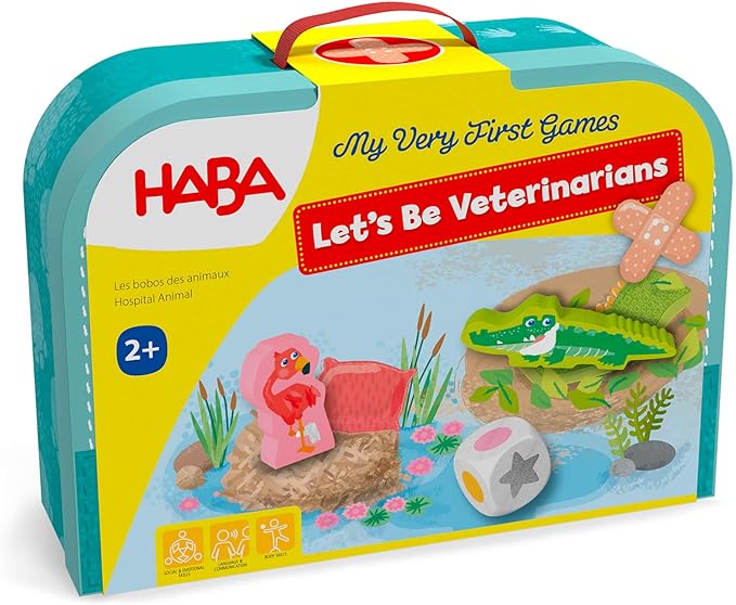 HABA My Very First Games - at The Vet Toddler Games &amp Veterinarian Playset for Kids Pretend Play Toys and Learning Toys for Toddlers 2-4 Years