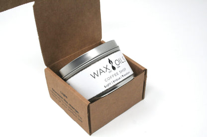Wax and Oils Soy Wax Aromatherapy Scented Candles (Coffee Shop) 8 Ounces. Single