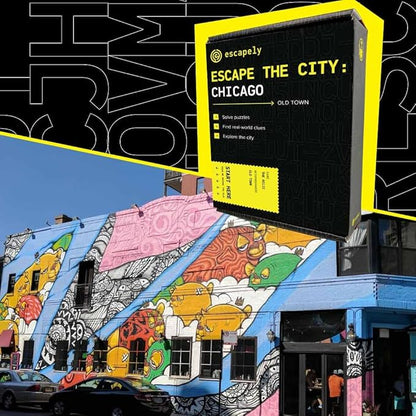 Chicago Outdoor Escape Room | Old Town Scavenger Hunt | Gifts for Adults &amp Families | 1-6 Players 2-3 Hours 1.5 Miles Walking Distance