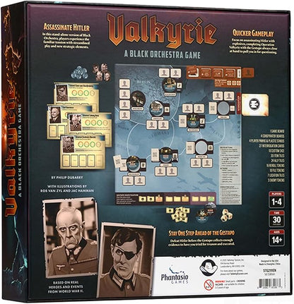 Valkyrie: A Black Orchestra Game – Standalone World War II Espionage Game 1-4 Players Ages 14+ Strategic Board Game