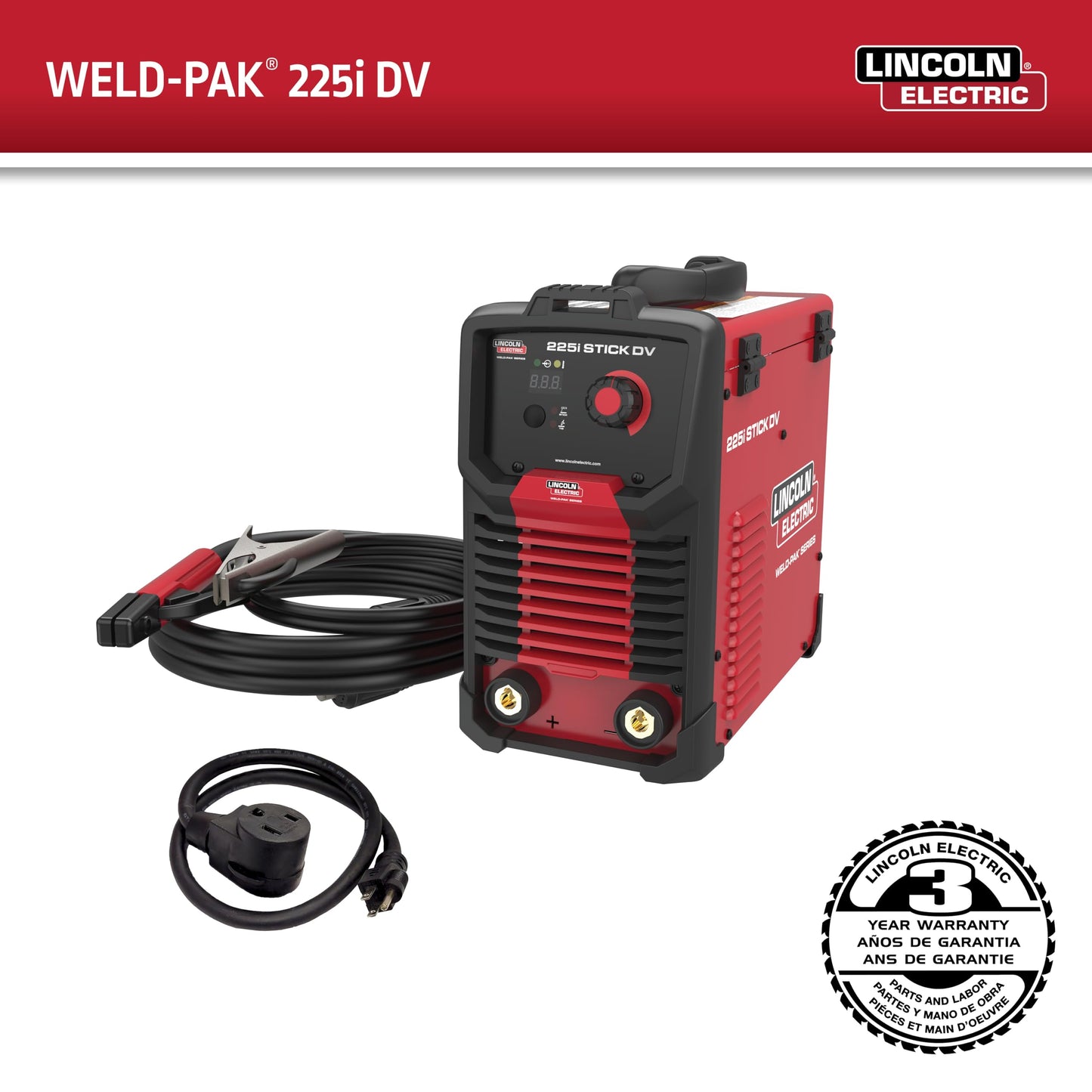 Lincoln Electric Weld-Pak 225i Stick Welder, Dual Voltage
