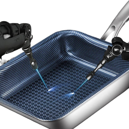 Toutrop 316 Stainless Steel Omelette Pan, Egg Pan Skillet, Square Cooking Pans Nonstick for Making Omelets, PFOA-Free