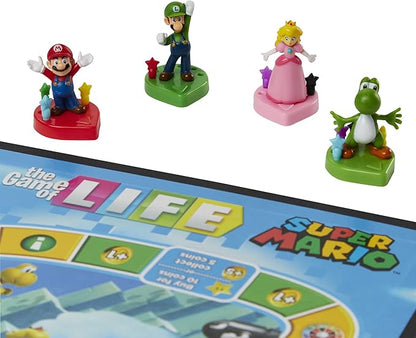 Hasbro Gaming The Game of Life: Super Mario Edition Board Game for Kids Ages 8 and Up Play Minigames Collect Stars Battle Bowser