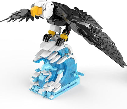 Ideas Eagle Animals Building Set MOC Eagle Creative Bird Model Creator 2 in 1 Animal Lover Owl Birds Kit Collectible Gifts Toys for Adults and Teens Age 14+ (1018 PCS)