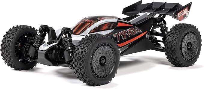 ARRMA RC Car Typhon GROM 4X4 223S BLX BRUSHLESS Small Scale Buggy RTR (Battery and Charger Not Included) with DSC Silver ARA2306T1