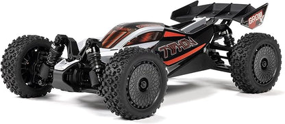 ARRMA RC Car Typhon GROM 4X4 223S BLX BRUSHLESS Small Scale Buggy RTR (Battery and Charger Not Included) with DSC Silver ARA2306T1