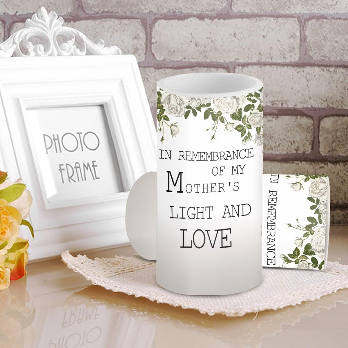 Luarisgur Mother Love Flameless Candles Mothers Day Candles Battery Operated Candles with Remote Control Color Changing LED Pillar Candles for Dining Room Bedroom Home