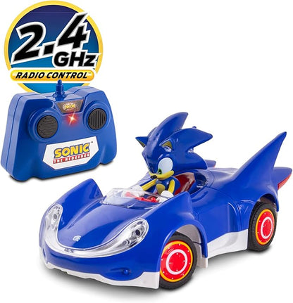 Sonic &amp Sega All-Stars Racing RC: Sonic - NKOK (681) 1:28 Scale 2.4GHz Remote Controlled Car 6.5 Compact Design Officially Licensed Sega Sonic The Hedgehog Battery Powered Ages 6+