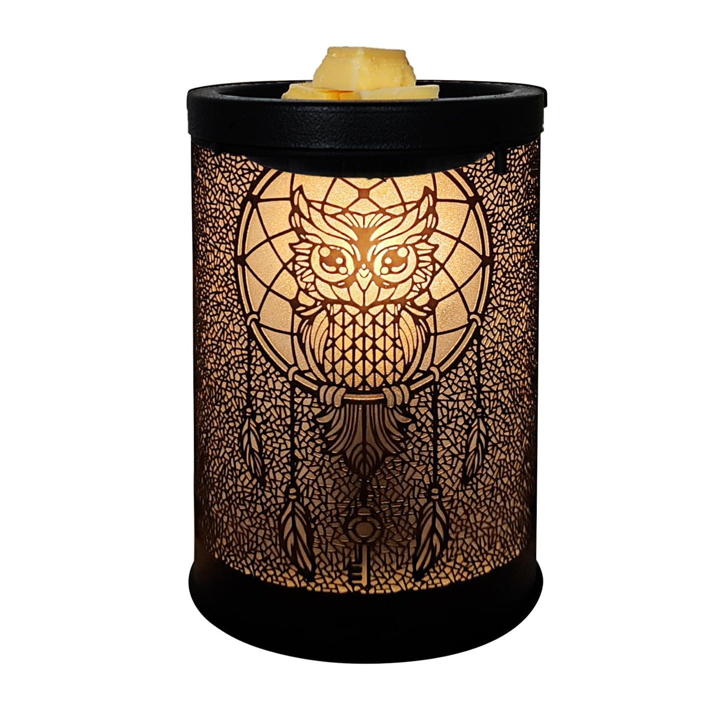 LIFFY Wax Melt Warmer for Scented Wax, Owl Scented Melter, Candle Burner, Fragrance Warmer LED Light, Smokeless Melting, Aromatherapy Essential Oil Diffuser & Night Light