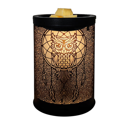 LIFFY Wax Melt Warmer for Scented Wax, Owl Scented Melter, Candle Burner, Fragrance Warmer LED Light, Smokeless Melting, Aromatherapy Essential Oil Diffuser & Night Light