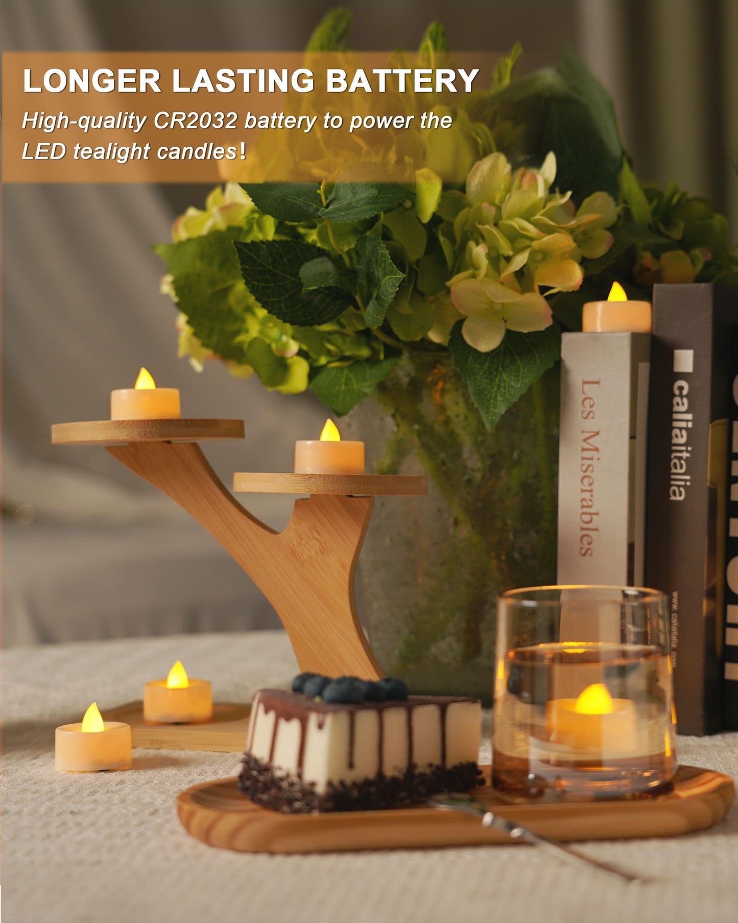 BEICHI Flameless Candles, 100Pack Battery Operated Candle, LED Tea Lights Candle Battery Operated, Flickering Fake Votives for Wedding Halloween Christmas Diwali- Warm Yellow