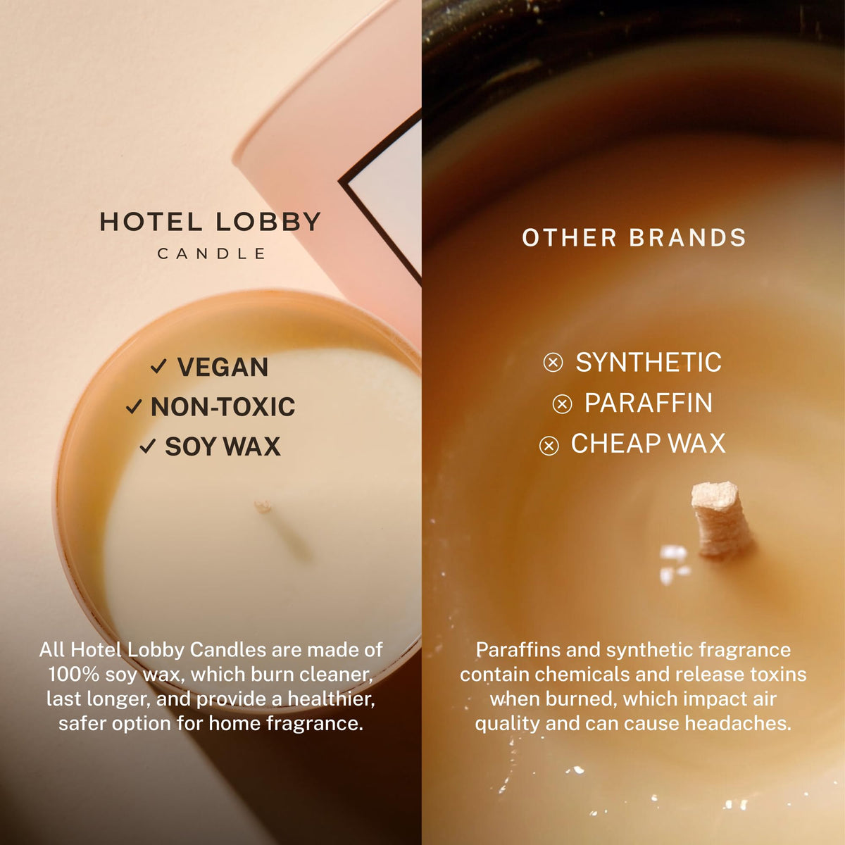Hotel Lobby Candle Spa – Luxury Hand-Poured 9.75oz 100% Soy Wax with Eucalyptus, Water Mint, Sage, Jasmine, and Amber – Paraffin-Free, Infused with Essential Oils, 65-Hour Clean Non-Toxic Burn