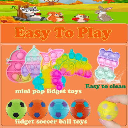 YOAUSHY 127 Pcs Party Favors for Kids, Easter Egg Fillers, Treasure Box Toys for Classroom, Prizes Box Toys Classroom, Goodie Bags Stuffer Pinata Fillers, Treasure Chest Toys
