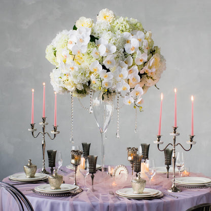 MTLEE Taper Candles 8/10/12 Multi Height Unscented Taper Candles 8 Burn Hours for Dinner Decorative Home Decoration Fall Thanksgiving Wedding Party Candlesticks(Pink,36)
