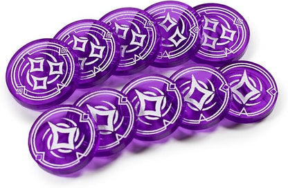 STRATA STRIKE | Lorcana TCG compatible | Transparent Acrylic Tokens - Bundle Set – Single-Sided - Designed and Handcrafted in the U.S.A