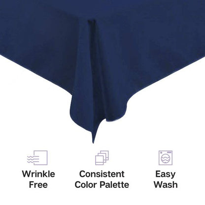 Gee Di Moda Rectangle Tablecloth - 60 x 126 Inch Beige Table Cloth for 8 Foot Rectangle Tables - Heavy Duty Washable Fabric - for Holiday Party, Dinner, Weddings, Baby Shower & Events