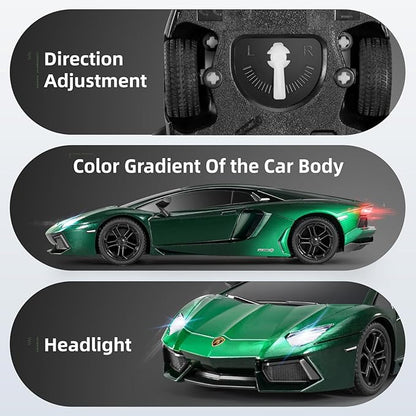 MIEBELY Lamboghini RC Car - 1:24 Scale Lambo Toy 3.7V 500mAh LP700 Fast Remote Control Car for Boys 8-12 Rc Race Model Birthday Gifts for Kids Adults Boys Girls Age 6-12 Year Old