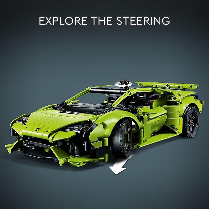 LEGO Technic Lamborghini Huracán Tecnica Advanced Sports Car Building Kit for Kids Ages 9 and up Who Love Engineering and Collecting Exotic Sports Car Toys 42161