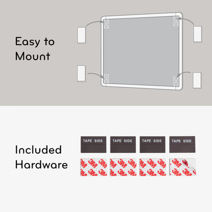 U Brands Contempo Magnetic Small Whiteboard, 8.5” x 11”, White Modern Frame, Mini White Board for Students, Fridge and Locker Dry Erase Board, Includes 4 Markers & Magnet