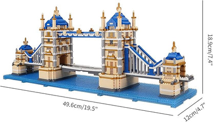 Building Blocks Set London Tower Bridge Model Micro Mini Blocks 3800 PCS Architecture Model Kits