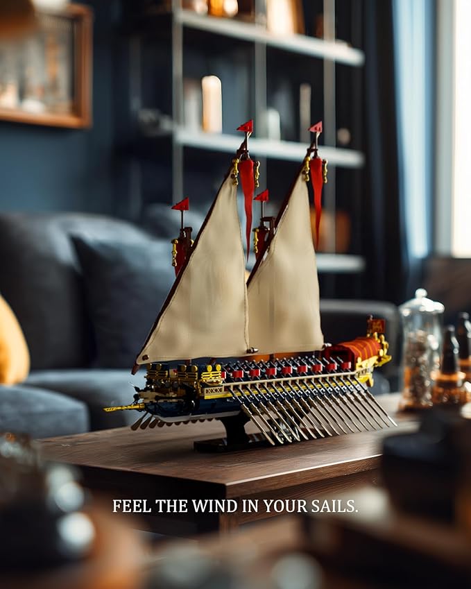 Nifeliz Galley Sailing Ship Building Set for Adults Galleass-Style Flagship Model Set for Display and Collection Ideal Gift for Ship Enthusiasts (1536 PCS NF10338)