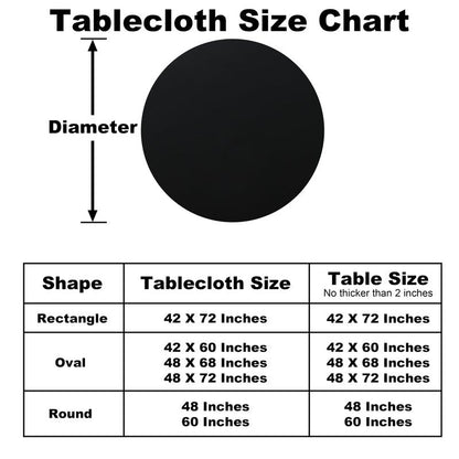 Limalred Fitted Spandex Round Tablecloth, Soft Skin Friendly Non Pilling Breathable Fabric Table Cover with Elastic Band for Dining Gathering Party Banquet Decoration 48 Inch Black