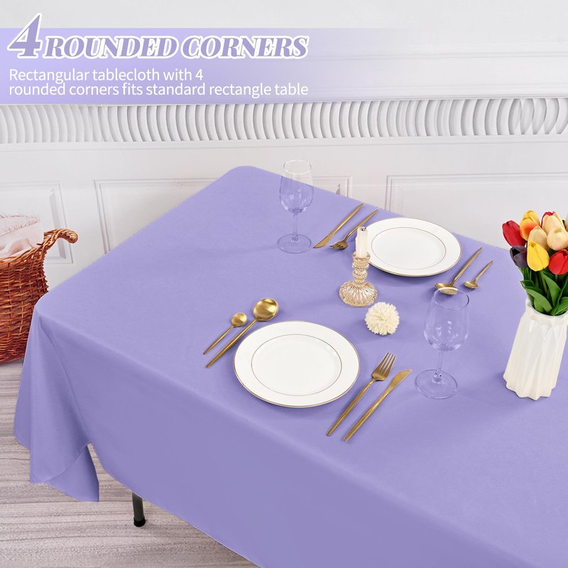 12 Pack Polyester Tablecloth 60 x 126 Inch Royal Blue Tablecloth for 8 Ft Rectangle Tables,Washable Fabric Table Covers Polyester Table Clothes for Wedding Parties Banque