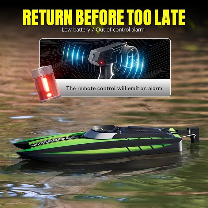 RC Boat - Mini Remote Control Boats for Adult2.4GHz Racing Boat for Water Pool&ampLakesSummer Water Toy (Green)