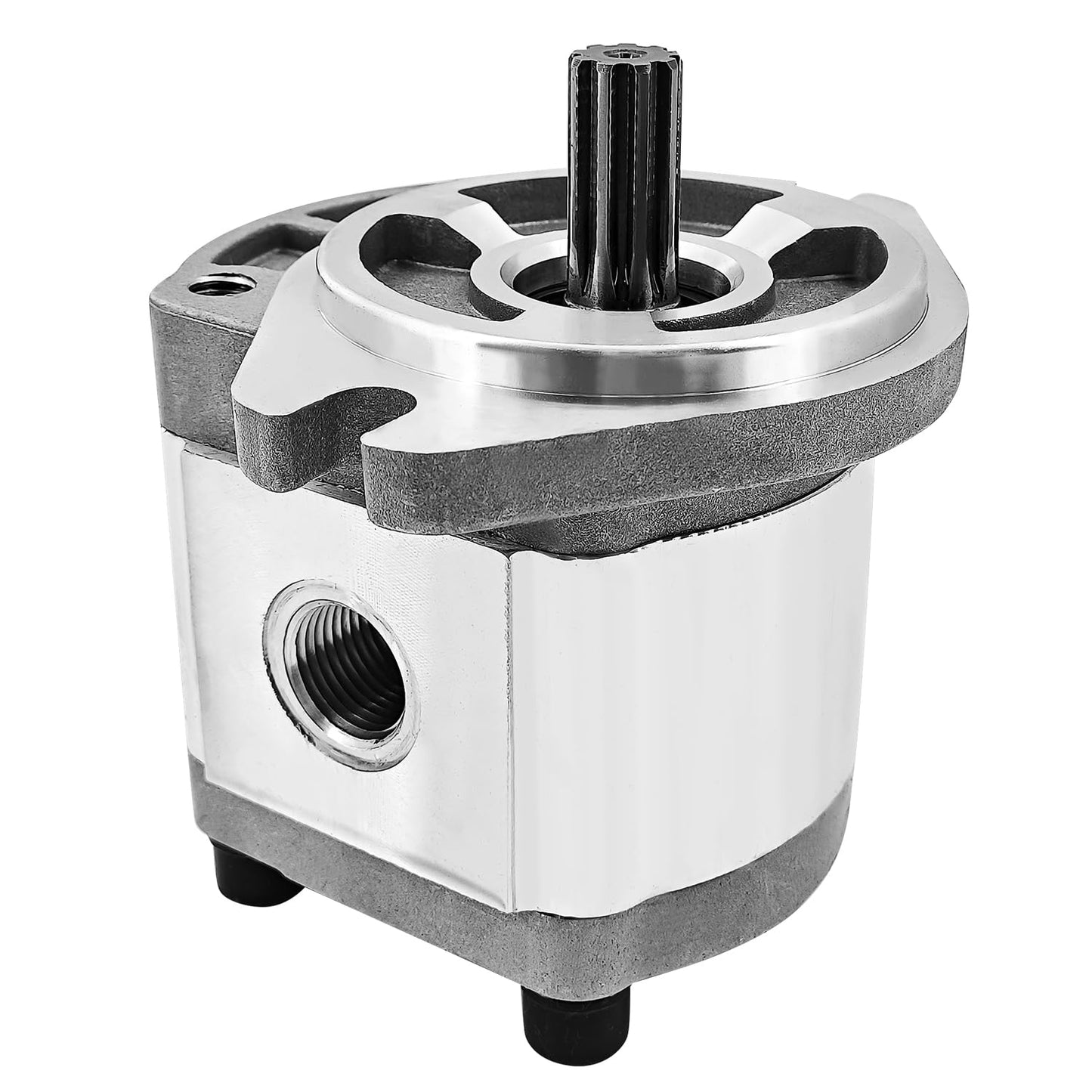 PGP5106G3LP Single Acting Hydraulic Gear Pump Fits for AGT H12 and More 1-ton Mini Excavators Digger 700RPM-4000RPM 9 Tooth 20 MPa-25 MPa Inlet G3/4 Outlet G1/2