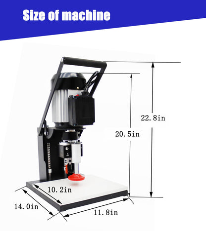 TECHTONGDA Electric Hinge Drilling Machine Portable Puncher Hand-Held Drilling Equipment Woodworking Hole Drilling, Depth 0-40mm 45-9.5
