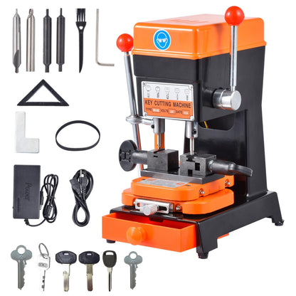 180W Horizontal Automatic Keys Duplicator, 110V Hardware Cutter Machine for Cut Metal Parts, Commercial Cutting Machine, for Hardware Stores, Hotels