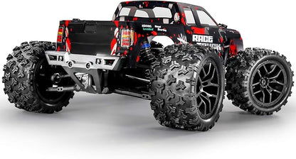 HAIBOXING 1:18 Scale All Terrain RC Car 36KM/H High Speed 4WD Electric Vehicle2.4 GHz Radio Controller Included 2 Batteries and A ChargerWaterproof Off-Road Truck (Red)