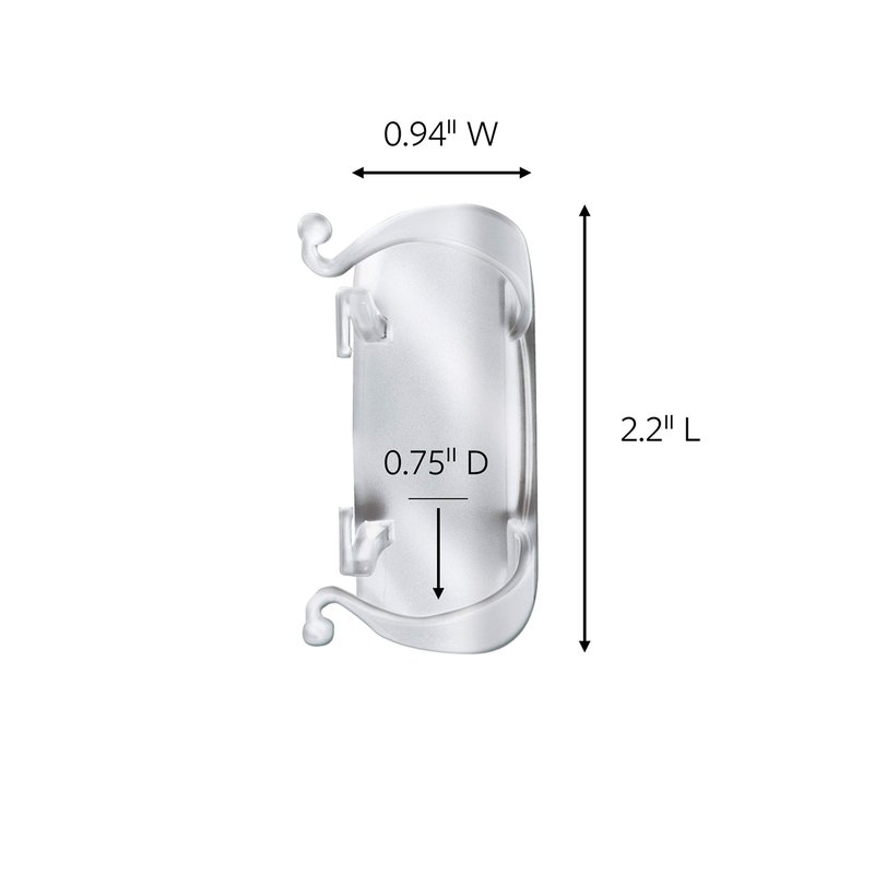 Command Large Cord Clips, Organize Damage-Free, 4-Packs, 8-Clips Total