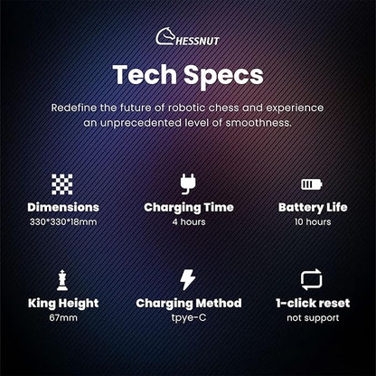 Chessnut Air+ Electronic Chess Set with Full Wooden Board Extra Queens LEDs AI Adaptive Game and App with Computer Chess Board for Ages 8 and Up 2 Players