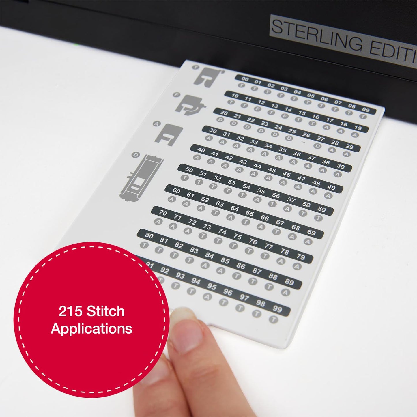 SINGER Heavy Duty 6600C Sterling Sewing Computerized Machine + Accessory | 100 Built-In Stitches Deliver 215 Stitch Applications| 60% More Power, 1100 Stitches/Min| Metal Frame, 6 One-Step Buttonhole