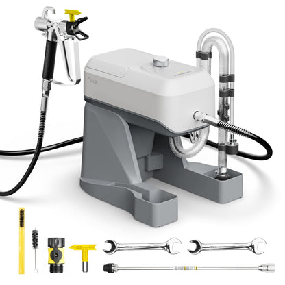 InoKraft ONE Airless Paint Sprayer, One-Button Easy Control, Pro Finish with Minimal Overspray, Thinning-Free & High Efficiency for DIY Home Interior, Exterior, Fences & Decks, All in One Kit