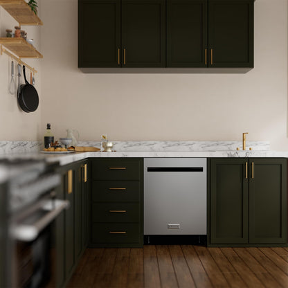 Empava 24 Inch Built-in Dishwasher, Stainless Steel Tub, 15 Place Settings, 8 Wash Cycles, Top Control, Auto Door Dry, 49 dB Ultra Quiet, Energy Star & UL Certified