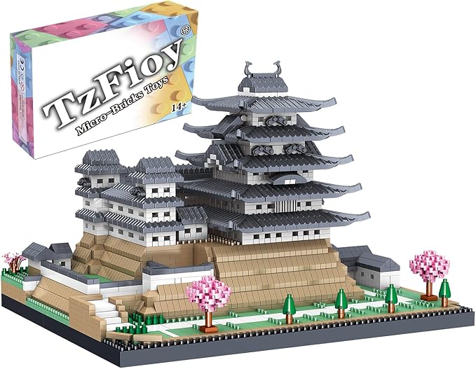 Himeji Castle Japan Micro Brick Building Set (3037 Pieces) – Landmark Model Educational Toy Gift for Kids and Adults
