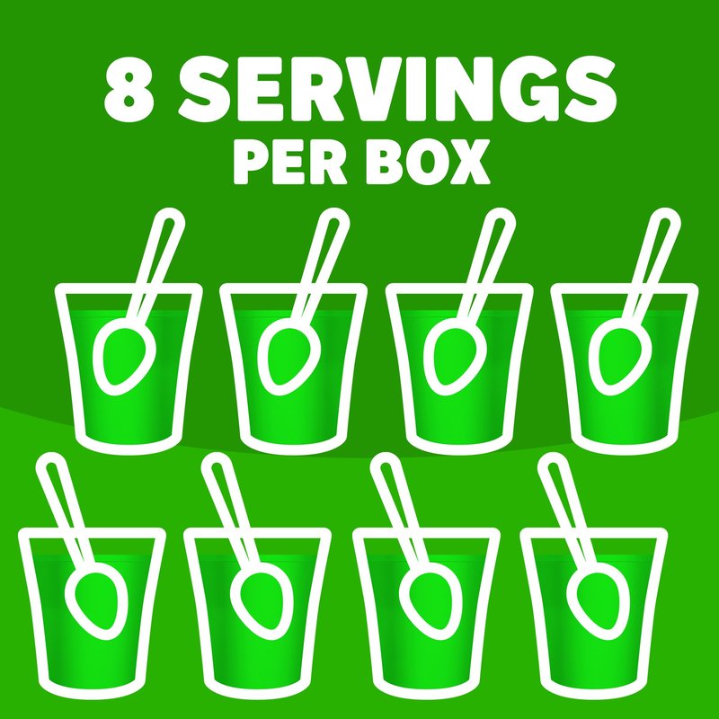 Jell-O Lime Gelatin Dessert Mix, Family Size, 6 oz Box