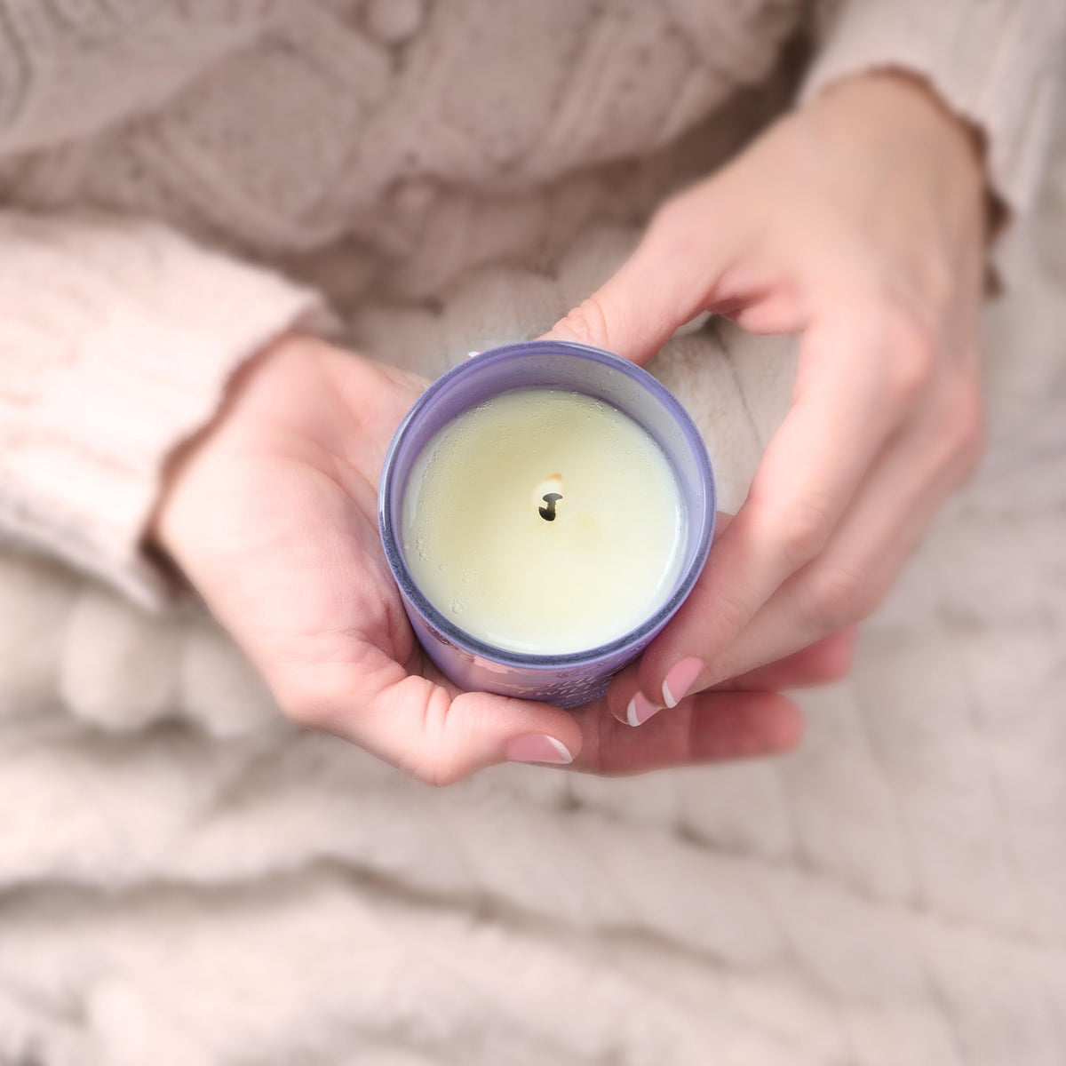 Christian Art Gifts Soy Wax Scented Candle: Lavender & Sage Scent, Psalm 118:6 Bible Verse, Pure Essential Oils, 4.5 oz, Up to 20 Hours Burn Time, Glass Jar w/Bamboo Lid, Encouragement Gift for Women