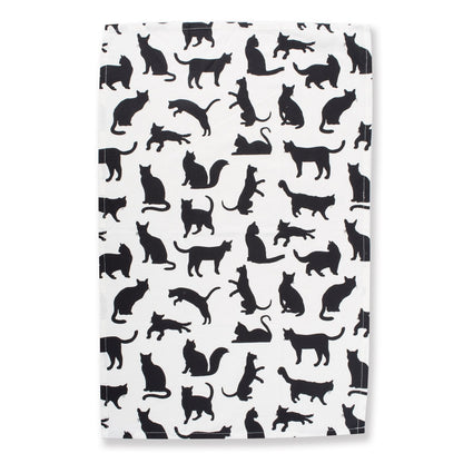 DII Everyday Pets Kitchen Collection Absorbent Dishtowel Set, 18x28, Cat Print, 3 Count
