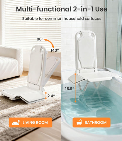 VOLLGUT 2-in1 Electric Chair Lift, Stand Up Independently from Floor, Support Up to 300 LBS, Chair Lift for Elderly, Help You Stand Up for Living Room & Bathtub
