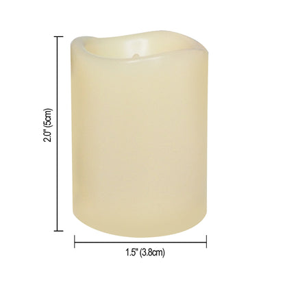 CANDLE CHOICE Battery Operated Flameless LED Votive Candles with Timer Realistic Flickering Electric Tea Lights Baptism Wedding Party Decorations Kitchen Home Decor Centerpieces 6 Pack Batteries Incl.
