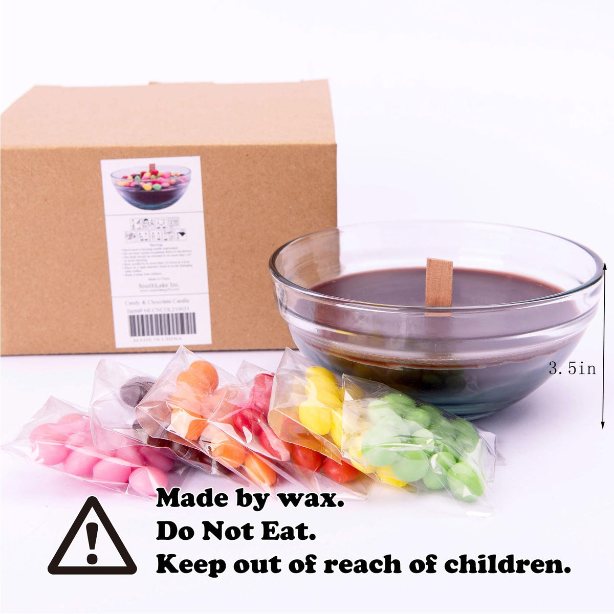 Colourful Rainbow Sugar Bowl Scented Soy Candle Funny Gift for Your Lovers Friends(Rainbow)