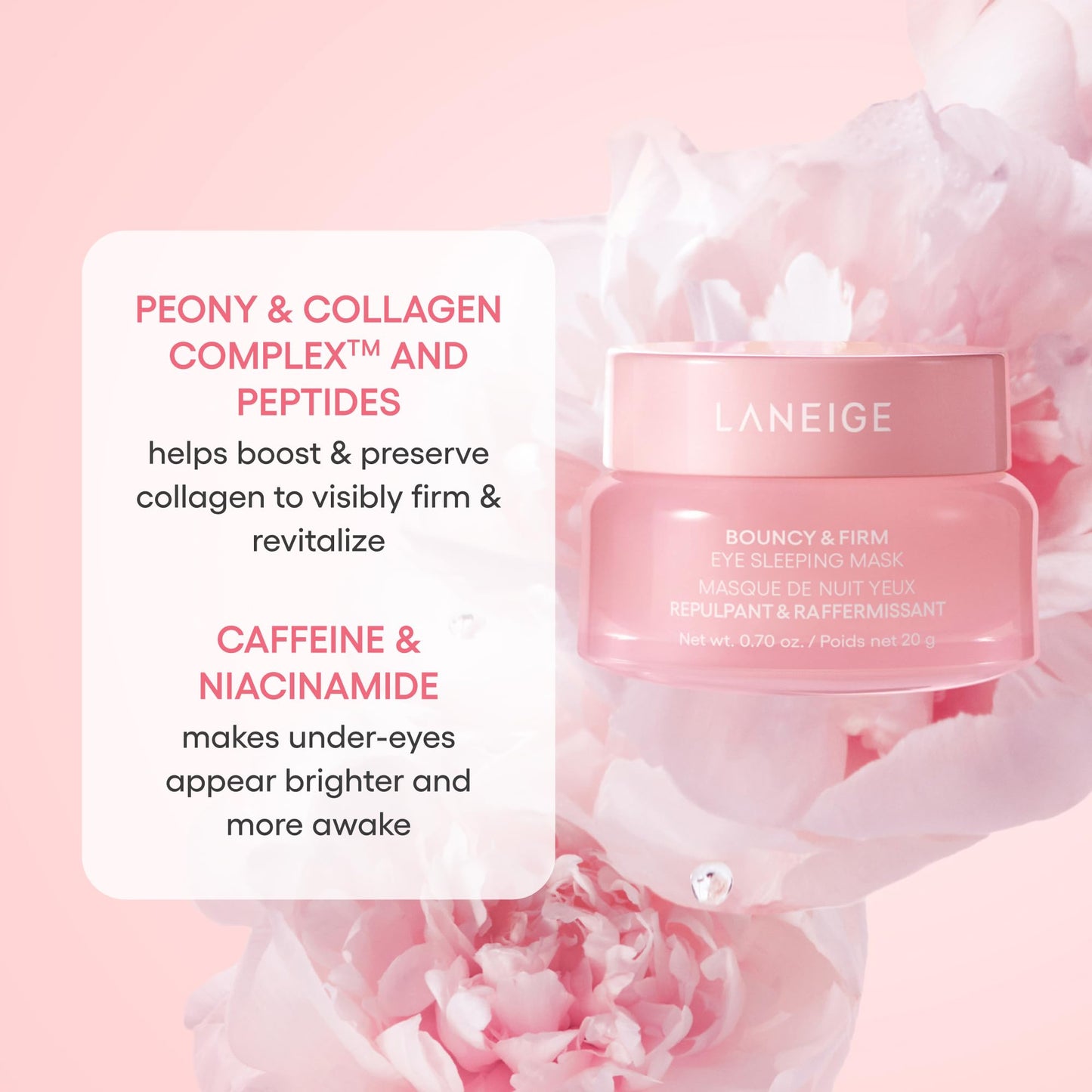 LANEIGE Lip Sleeping Mask: Nourish, Hydrate, Vitamin C, Murumuru & Shea Butter, Antioxidants, Flaky, Dry Lips