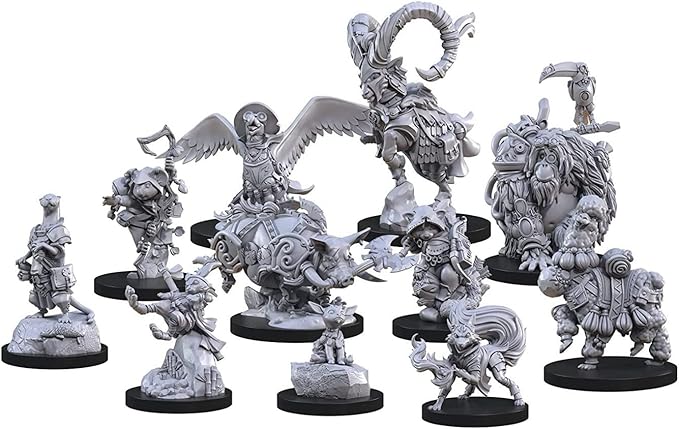 Steamforged Games Animal Adventures Faraway Sea Sourcebook with 10 Battle Maps Bundle with Miniatures: Raiders of the Lost Coast Time in a Bottle Animals Cats and Dogs of the Faraway Sea (6 Items)