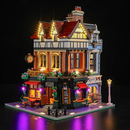 LED Light Set Compatible with Lego 10350 Tudor Corner Icons Building Blocks Model - Model Set NOT Included