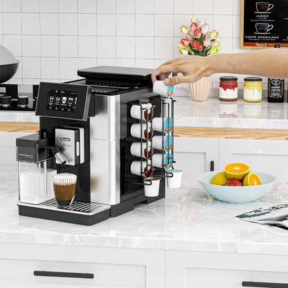 XILIMEN Coffee Pod Holders for Small Countertops, Side Mount Coffee Pod Capsule Organizer & Storage