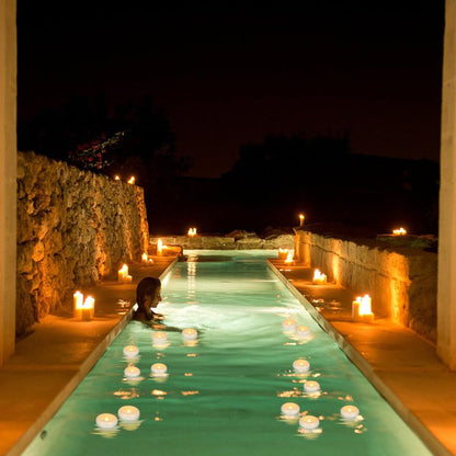 CAKETYCG Set of 48 Waterproof Flameless Floating Tealights, 120+ Hour Warm White Battery Flickering LED Tea Lights Candles - Wedding, Party, Centerpiece, Pool & SPA...