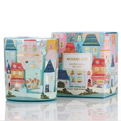 M&SENSE New York City Scent Soy Wax Aesthetic Candle - 10.2 oz | Natural Fragrance for Home& Book Candles | for Housewarming, Hostess Gifts&Home Deor,Thank You Gifts